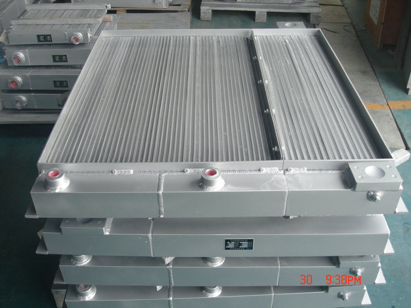 Plate-fin combined heat exchanger radiator , oil-air cooler for screw air compressor