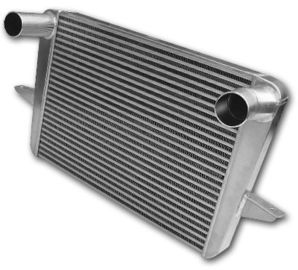 Automobile Charge Air Cooler Finned Tube Heat Exchanger / Bar and Plate Structure Aluminum 