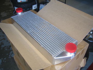 Compact Vacuum Finned Tube Heat Exchanger / Aluminum Intercooler For Car 