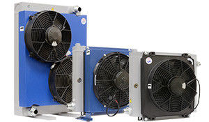 Electrical Fan Hydraulic Oil Heat Exchanger , Aluminum Radiator