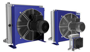 Electrical Fan Hydraulic Oil Heat Exchanger , Aluminum Radiator