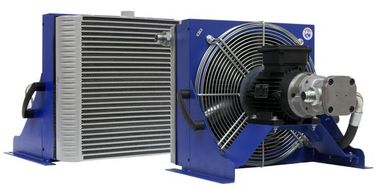 Electrical Fan Hydraulic Oil Heat Exchanger , Aluminum Radiator