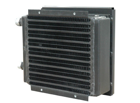 Brazed Aluminum Plate Fin Heat Exchanger Water Brazing Cooler With Fan