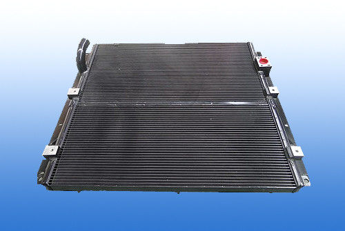 Brazed Aluminum Plate Fin Heat Exchanger Water Brazing Cooler With Fan