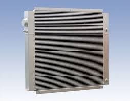 Compact Air Compressor Heat Exchanger , Aluminum Brazed Oil Air Cooler
