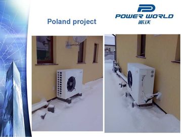 Low Temperature Air Source Heat Exchanger Heat Pump Coefficient Of Performance 3.81