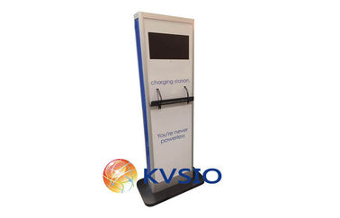 Floor standing Cell Phone Charging Kiosk Advertisment Videro Screen