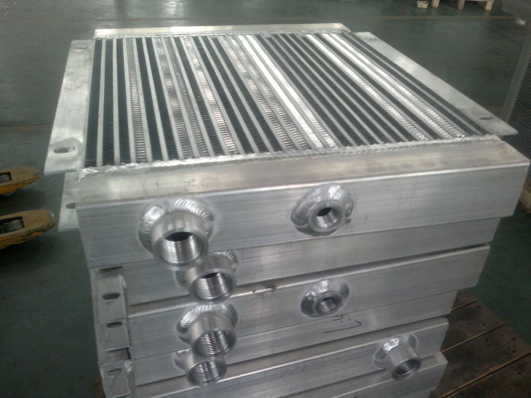 Aluminum brazed Plate And Fin Heat Exchanger ，screw compressor oil air cooler