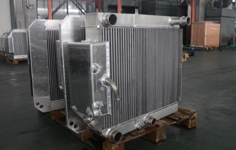Vacuum Brazing And Argon Welding Single Screw Compressor Heat Exchanger