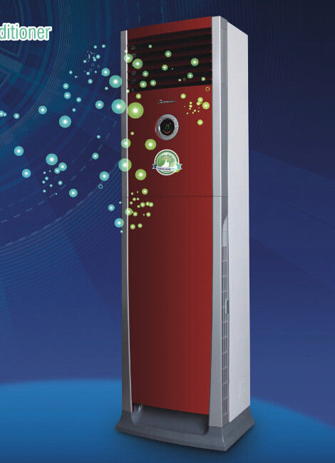 Red Healthy Free Standing Indoor Warm Air Conditioner For Supermarket