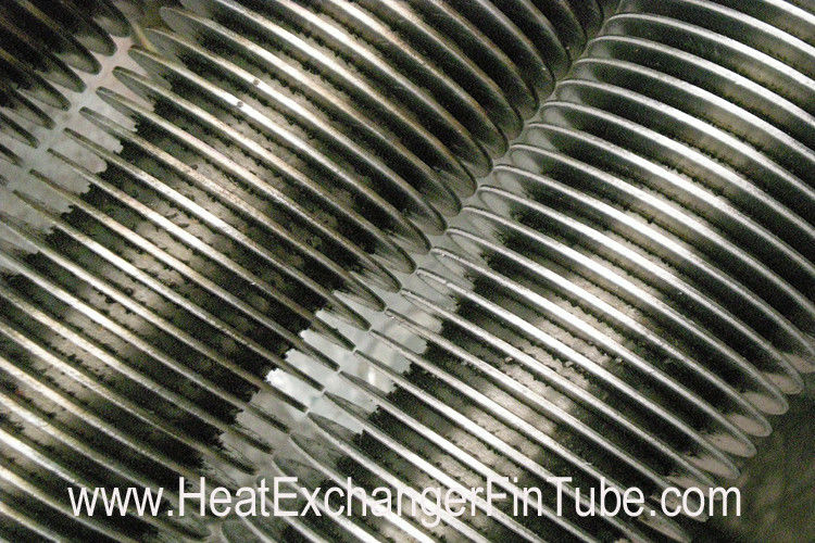 SS409/SS410 spiral finned tube , Heat Exchanger solid &amp; serrated  fin Tubular
